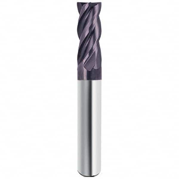 Guhring - 1", 1-1/2" LOC, 1" Shank Diam, 4" OAL, 4 Flute Solid Carbide Square End Mill - Benchmark Tooling