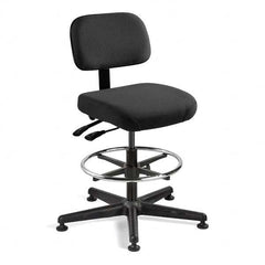 Task Chair: Fabric, Adjustable Height, 23 to 33″ Seat Height, Black Swivel