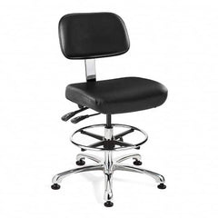 Bevco - 21-1/2 to 31-1/2" High Clean Room Swivel Chair - Benchmark Tooling