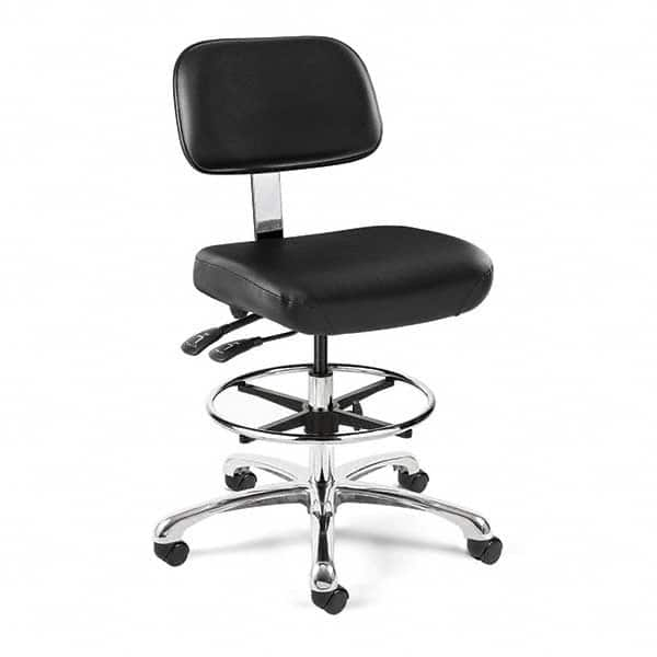 Bevco - 22-1/2 to 32-1/2" High Clean Room Swivel Chair - Benchmark Tooling