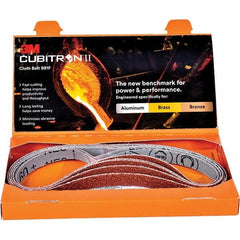 3M - Abrasive Belts Abrasive Type: Coated Belt Width (Inch): 1/2 - Benchmark Tooling
