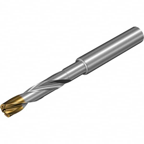 Jobber Length Drill Bit: 0.1654″ Dia, 140 °, Solid Carbide TiAlSiN, TiSiN Finish, Right Hand Cut, Spiral Flute, Straight-Cylindrical Shank