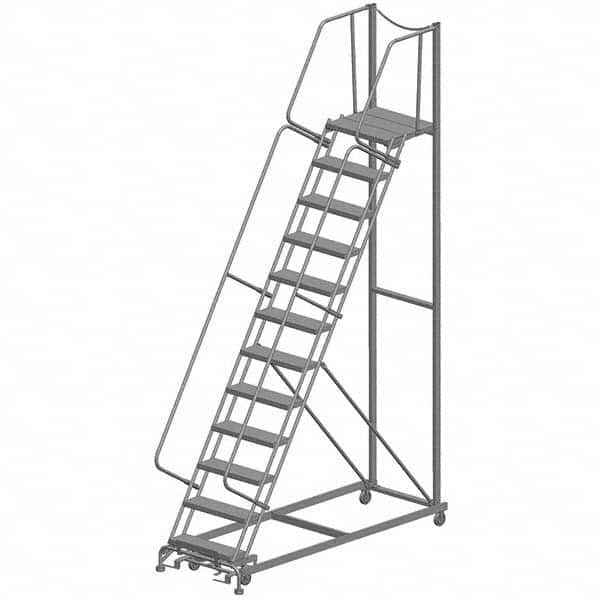 Ballymore - Rolling & Wall Mounted Ladders & Platforms Type: Rolling Warehouse Ladder Style: Rolling Safety Ladder - Benchmark Tooling