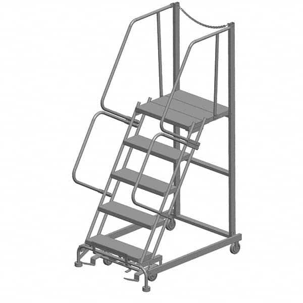 Ballymore - Rolling & Wall Mounted Ladders & Platforms Type: Rolling Warehouse Ladder Style: Rolling Safety Ladder - Benchmark Tooling