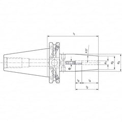 Mapal - Shrink-Fit Tool Holders & Adapters Shank Type: Taper Shank Taper Size: CAT40 - Benchmark Tooling