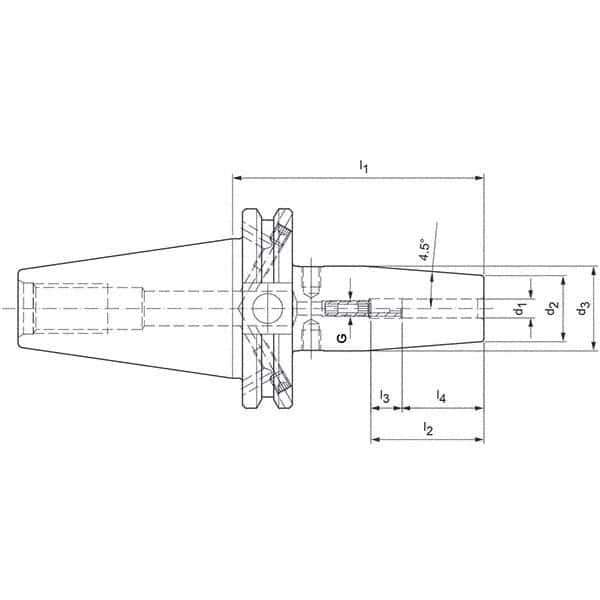 Mapal - Shrink-Fit Tool Holders & Adapters Shank Type: Taper Shank Taper Size: CAT40 - Benchmark Tooling