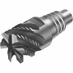 Sandvik Coromant - Square End Mill Heads Mill Diameter (Inch): 1 Mill Diameter (Decimal Inch): 1.0000 - Benchmark Tooling