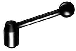 J.W. Winco - 3/4-10, 1.1" Hub Diam, Steel Tapped Insert Adjustable Clamping Handle - Benchmark Tooling