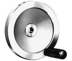 Value Collection - 9.84" Diam, Aluminum Handwheel with Handle - 1.89" Hub Diam - Benchmark Tooling