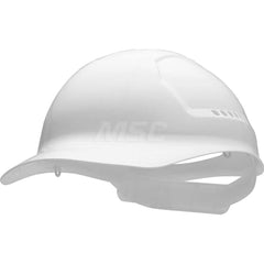 Bump Caps; Bump Cap Type: Front Brim Bump Cap; Material: Plastic; Adjustment Type: Adjustable; Color: White; Vented: Yes; Slotted: No