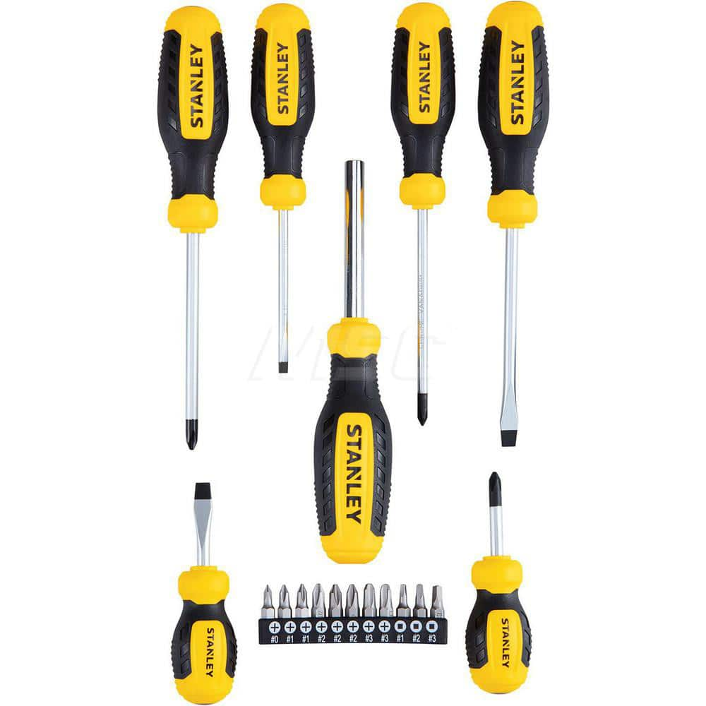 Screwdriver Set: 17 Pc, Philips, Slotted, Torx & Square