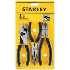 Plier Set: 3 Pc Comes in Plastic Hang Tab