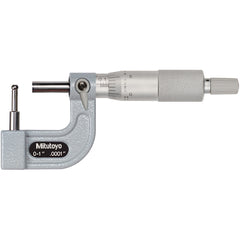 0-1″ Measuring Range-0.0001″ Graduation - Ratchet Thimble - Carbide Face - Tubing Micrometer - Benchmark Tooling