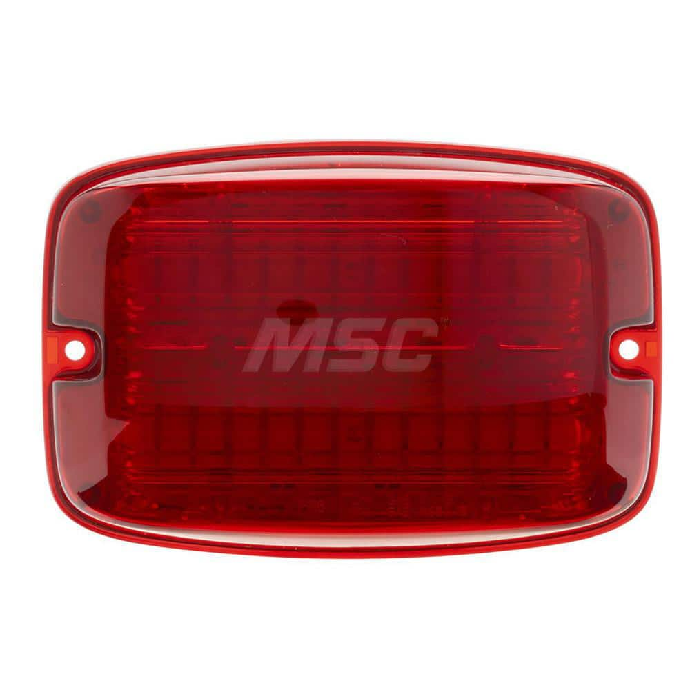 Emergency Light Assemblies; Type: Led Warning Light; Flash Rate: Variable; Flash Rate (FPM): 13; Mount: Surface; Color: Red; Power Source: 12 Volt DC