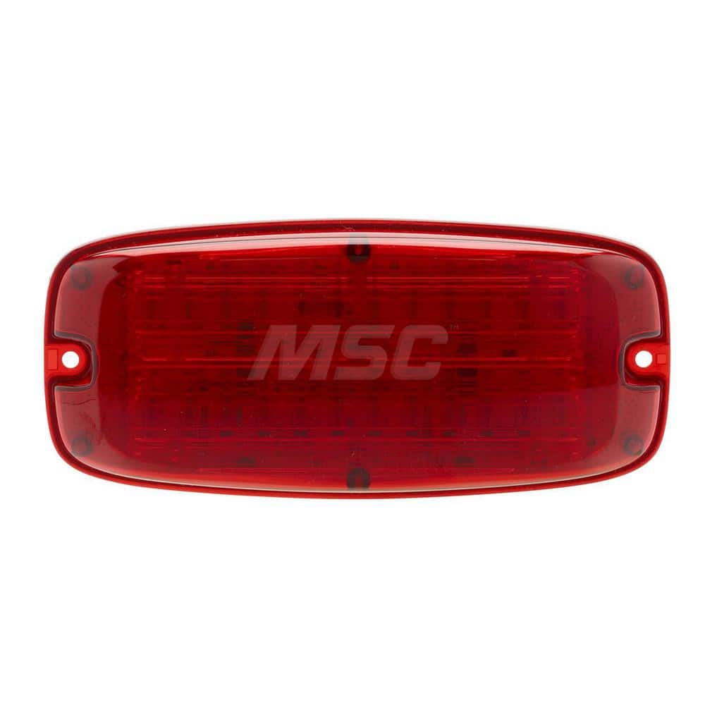 Emergency Light Assemblies; Type: Flashing Led Warning; Flash Rate: Variable; Flash Rate (FPM): 13; Mount: Surface; Color: Red; Power Source: 12 Volt DC