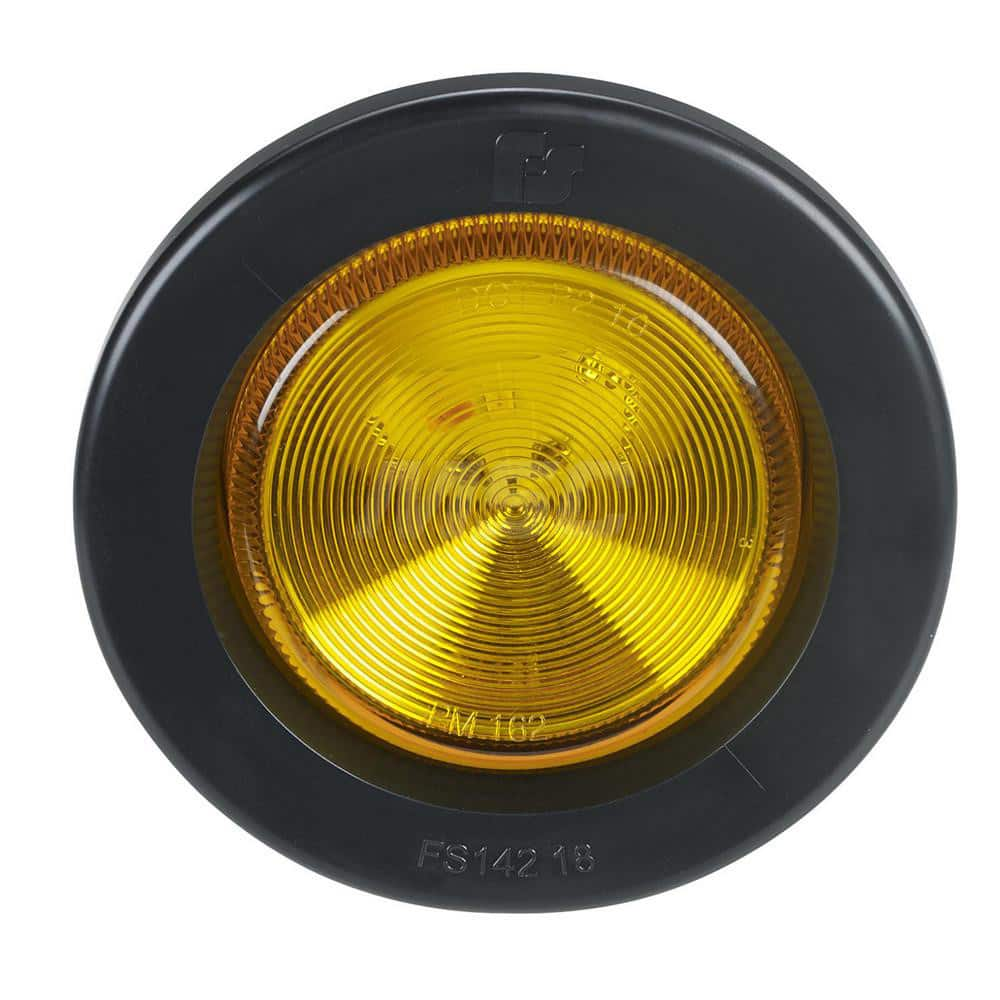 Emergency Light Assemblies; Type: Flush Mount Led Warning Light; Flash Rate: Variable; Mount: Flush Mount; Color: Amber; Power Source: 12-24V DC; Shape: Round; Specifications: ECE, DOT REQUIREMENTS