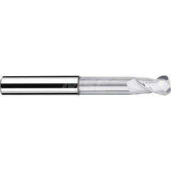 Corner Radius End Mill: 0.9843″ Dia, 1.063″ LOC, 0.1575″ Radius, 2 Flutes, Solid Carbide 7.1654″ OAL, 0.9843″ Shank Dia, 40 ° Helix, Bright/Uncoated, Corner Radius End, Centercutting, Series AX