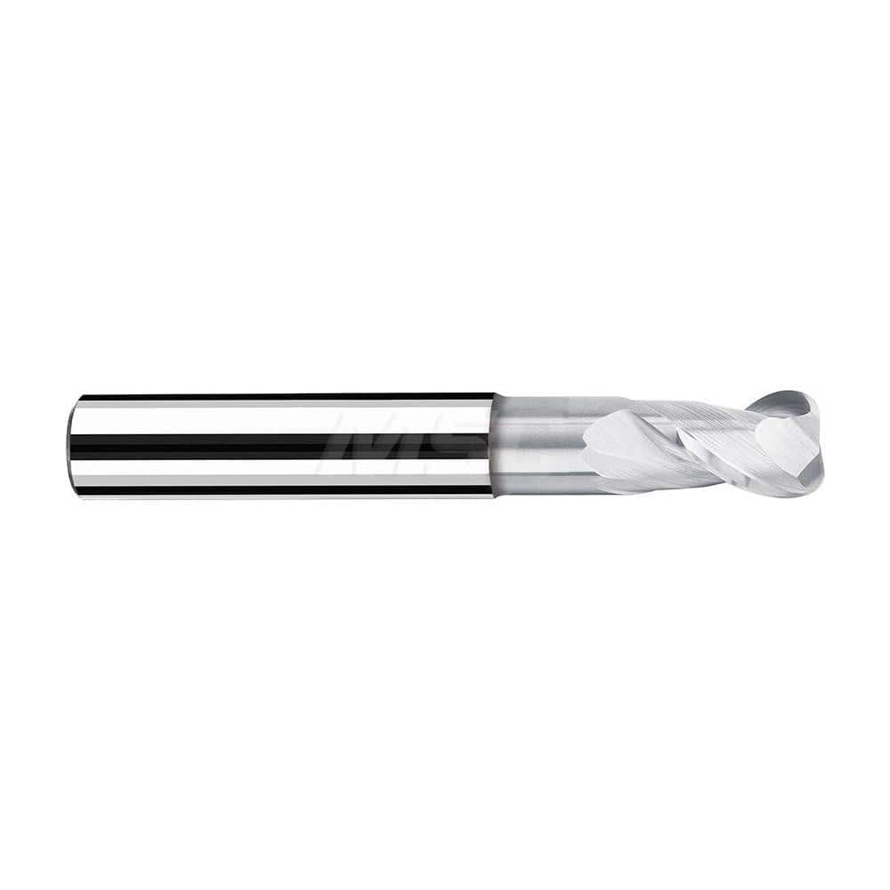 Corner Radius End Mill: 0.7874″ Dia, 0.8661″ LOC, 0.0984″ Radius, 2 Flutes, Solid Carbide 4.3701″ OAL, 0.7874″ Shank Dia, 40 ° Helix, Bright/Uncoated, Corner Radius End, Centercutting, Series AX-RV2