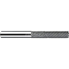 Square End Mill: 0.7874'' Dia, 4.1339'' LOC, 0.7874'' Shank Dia, 6.6535'' OAL, 3 Flutes, Solid Carbide Single End, Polychrom Finish, Spiral Flute, 65 ™ Variable Helix, RH Cut, RH Flute, Series Multicut XF