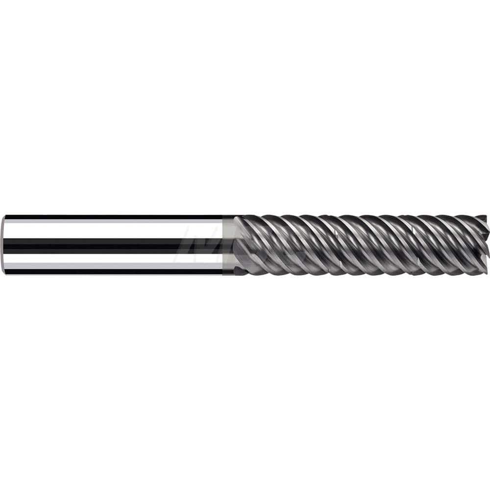 Square End Mill: 3/4'' Dia, 2-1/4'' LOC, 3/4'' Shank Dia, 4-3/4'' OAL, 8 Flutes, Solid Carbide Single End, Polychrom Finish, Spiral Flute, 55 ™ Variable Helix, RH Cut, RH Flute, Series E-Cut