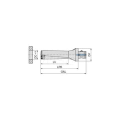 Indexable Insert Drills; Drill Style: KUBQ; Drill Diameter (Decimal Inch): 2.1260; Drill Diameter (mm): 54.00; Maximum Drill Depth (mm): 162.00; Shank Type: Modular Connection; Shank Diameter (mm): 34.00; Drill Diameter Range (Decimal Inch): 2.0000 to 3.0