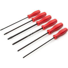 Screwdriver Set: 6 Pc, Phillips & Slotted