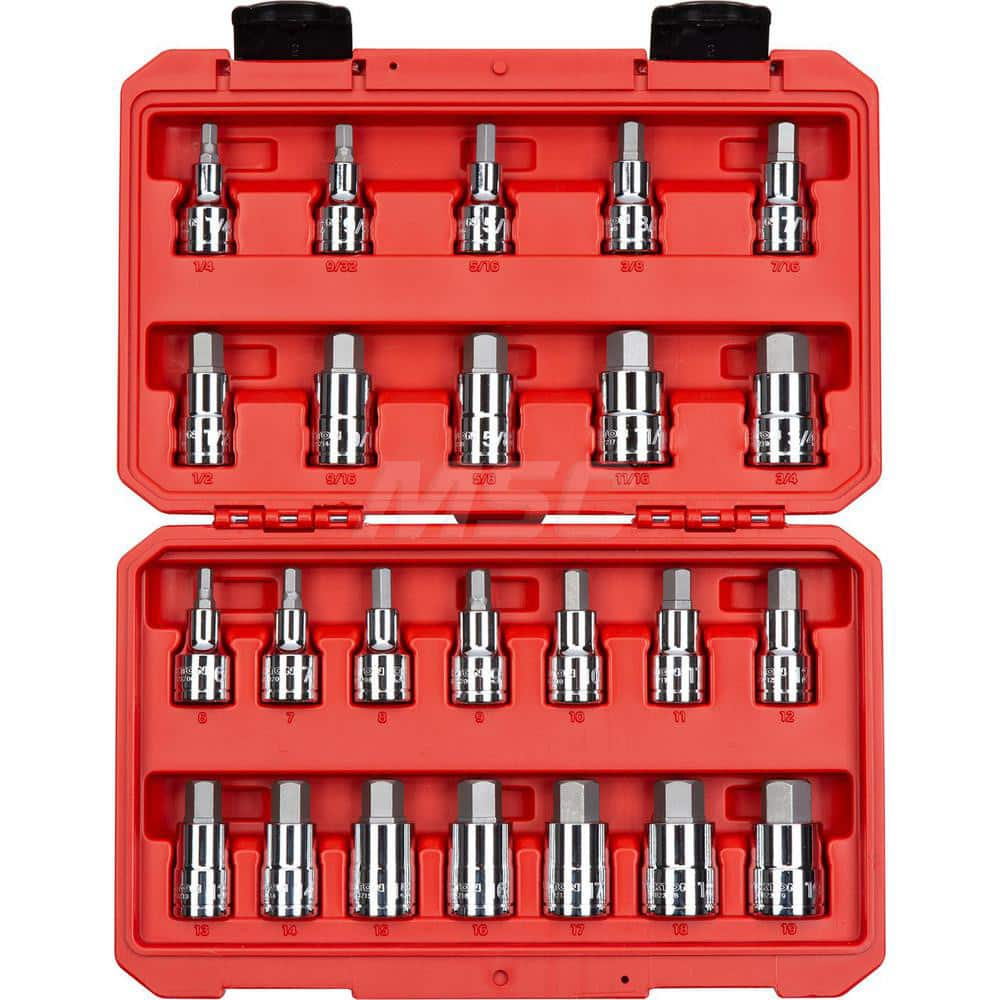 Torx Bit Socket Set: 24 Pc, 1/2″ Drive