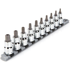 Torx Bit Socket Set: 10 Pc, 1/2″ Drive