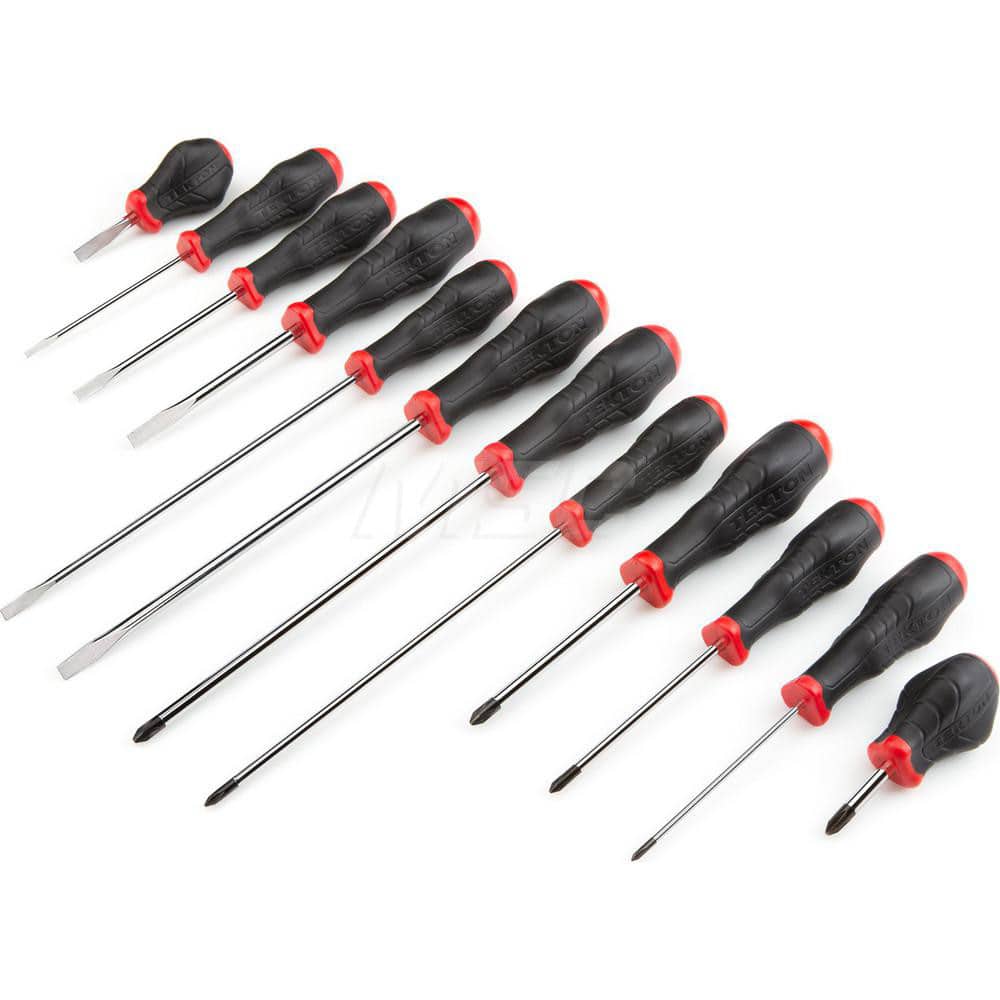 Screwdriver Set: 12 Pc, Phillips & Slotted