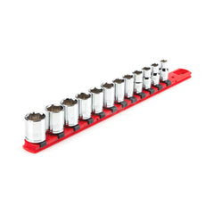 Socket Set: 3/8″ Drive 8 to 19 mm Socket, 6 Point