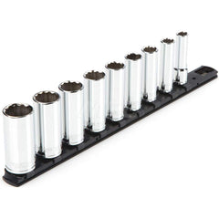 Socket Set: 3/8″ Drive 5/16 to 3/4″ Socket, 12 Point