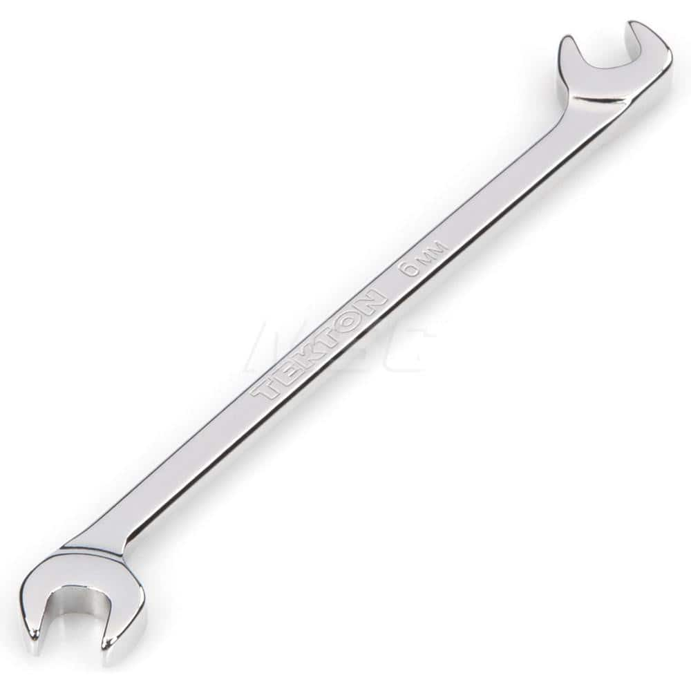 Open End Wrench: Angled & Open End Head, 6 mm Chrome Moly Finish