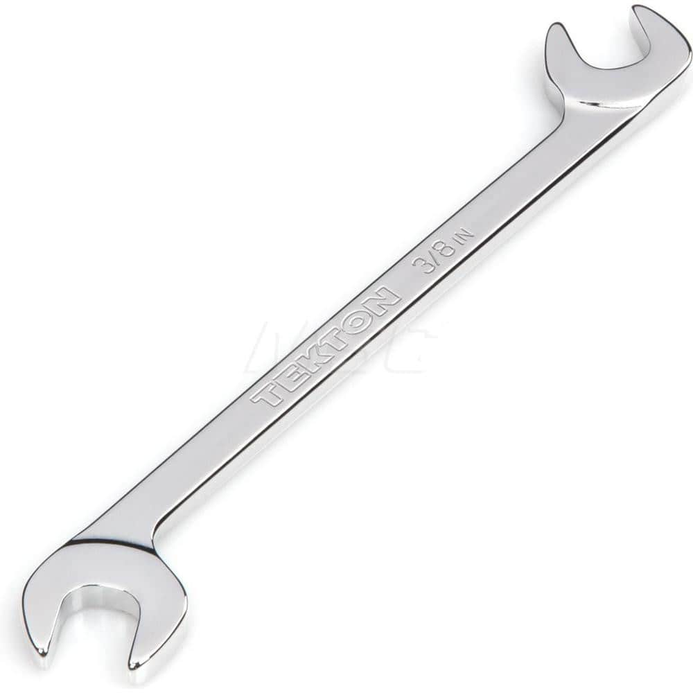 Open End Wrench: Angled & Open End Head, 3/8″ Chrome Moly Finish