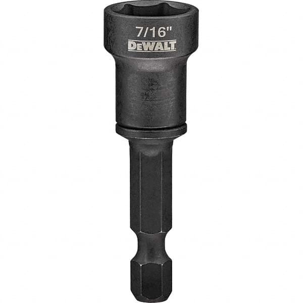 DeWALT - Power & Impact Screwdriver Bits & Holders Bit Type: Magnetic Nut Driver Hex Size (Inch): 7/16 - Benchmark Tooling