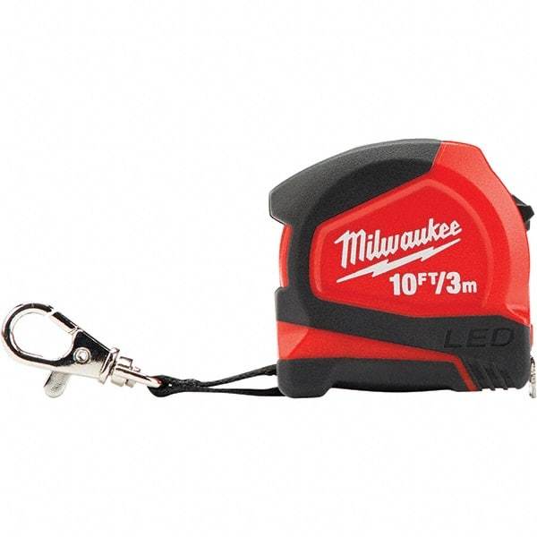 Milwaukee Tool - Tape Measures Length (Feet): 10.00 Width (mm): 13.00 - Benchmark Tooling