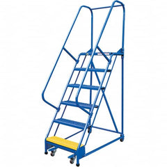 Vestil - 90" High 350 Lb Capacity 6 Step Ladder - Benchmark Tooling