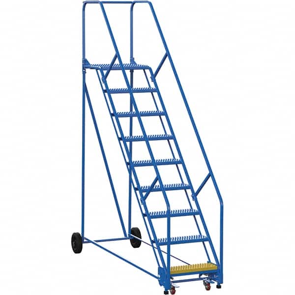 Vestil - 120" High 350 Lb Capacity 9 Step Ladder - Benchmark Tooling