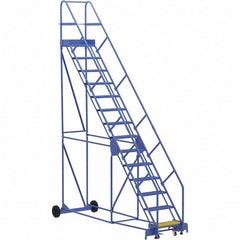 Vestil - 176" High 350 Lb Capacity 14 Step Ladder - Benchmark Tooling