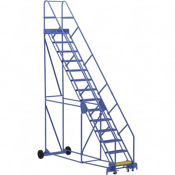 Vestil - 176" High 350 Lb Capacity 14 Step Ladder - Benchmark Tooling