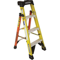 Werner - Step Ladders Type: Step Ladder Height (Feet): 4 - Benchmark Tooling