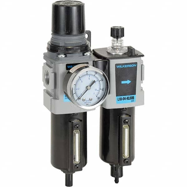 Wilkerson - Filter, Regulator & Lubricator (FRL) Units Configuration: 2 Pc. Filter/Regulator-Lubricator Body Type: Compact - Benchmark Tooling