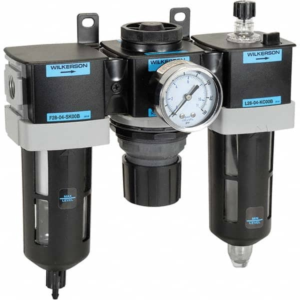 Wilkerson - Filter, Regulator & Lubricator (FRL) Units Configuration: 3 Pc. Filter-Regulator-Lubricator Body Type: Standard - Benchmark Tooling