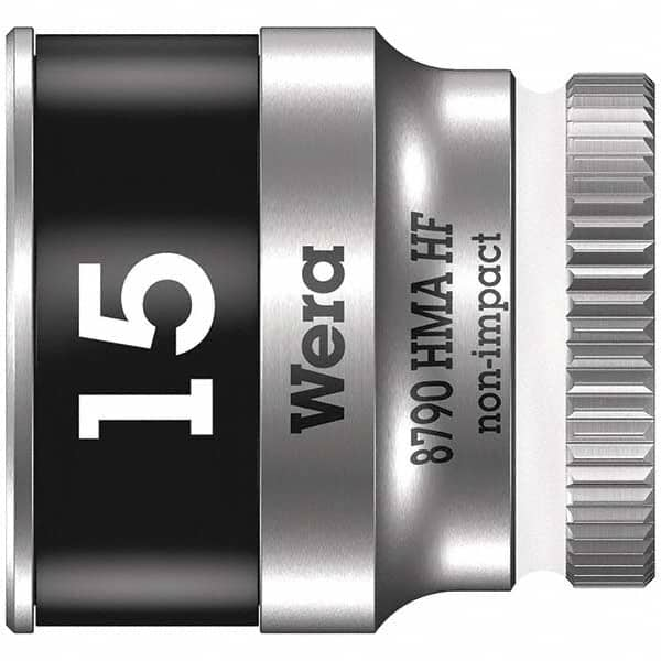 Wera - Hand Sockets Drive Size (Inch): 1/4 Size (mm): 15.0 - Benchmark Tooling