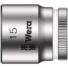 Wera - Hand Sockets Drive Size (Inch): 1/4 Size (mm): 15.0 - Benchmark Tooling