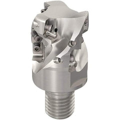 Seco - 40mm Cut Diam, 33mm Max Depth of Cut, 20mm Shank Diam, 50mm OAL, Indexable Square Shoulder Slot Milling End Mill - XO.X12.. Inserts, M20 Modular Connection, 90° Lead Angle, Through Coolant, Series 217.69-12-Helical - Benchmark Tooling