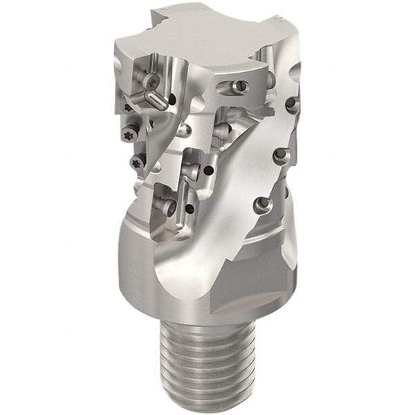 Seco - 40mm Cut Diam, 44mm Max Depth of Cut, 20mm Shank Diam, 61mm OAL, Indexable Square Shoulder Slot Milling End Mill - XO.X12.. Inserts, M20 Modular Connection, 90° Lead Angle, Through Coolant, Series 217.69-12-Helical - Benchmark Tooling