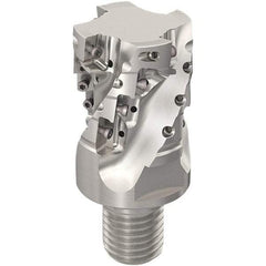 Seco - 40mm Cut Diam, 44mm Max Depth of Cut, 20mm Shank Diam, 61mm OAL, Indexable Square Shoulder Slot Milling End Mill - XO.X12.. Inserts, M20 Modular Connection, 90° Lead Angle, Through Coolant, Series 217.69-12-Helical - Benchmark Tooling
