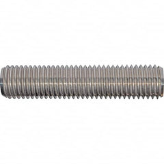 Value Collection - 3/4-10 6-1/4" OAL Fully Threaded Stud - Stainless Steel, Plain Finish, 6-1/4" Equal Thread Length, 6-1/4" Short Thread Length - Benchmark Tooling