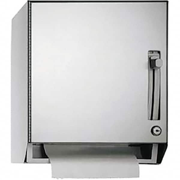 ASI-American Specialties, Inc. - Manual, Stainless Steel Paper Towel Dispenser - 1 Roll with Stub or 1 Roll 8" or 1 Roll 9", Silver - Benchmark Tooling