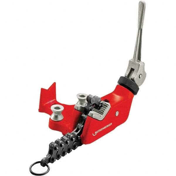 Rothenberger - 1/8" to 4" Pipe Capacity, Chain Pipe Vise - Benchmark Tooling